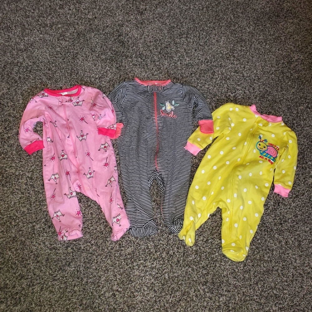 Baby girl footie